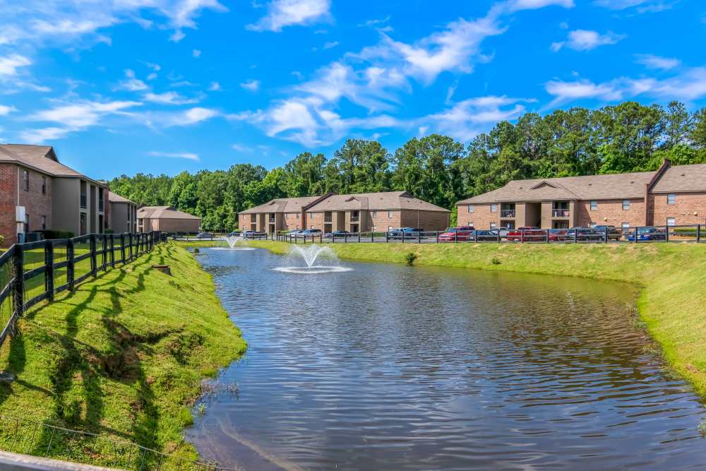 Resident cooking in his kitchen at Brittwood Apartments in Columbus, Georgia