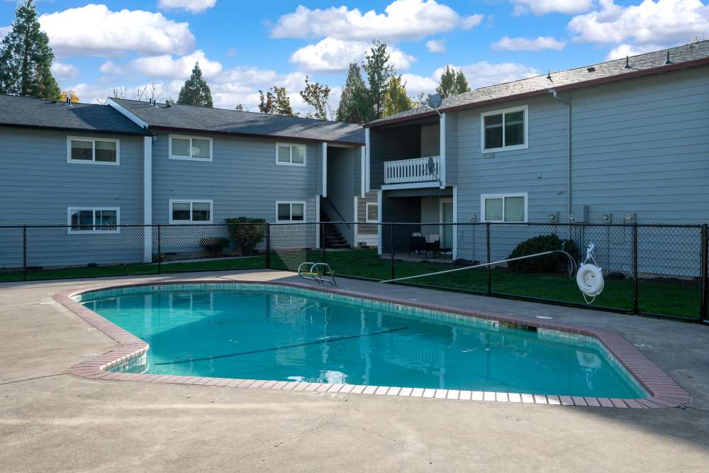 Pool area at Firwood Station in Portland, Oregon