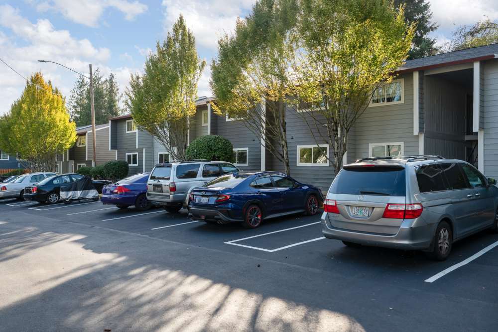 Parking space at Firwood Station in Portland, Oregon