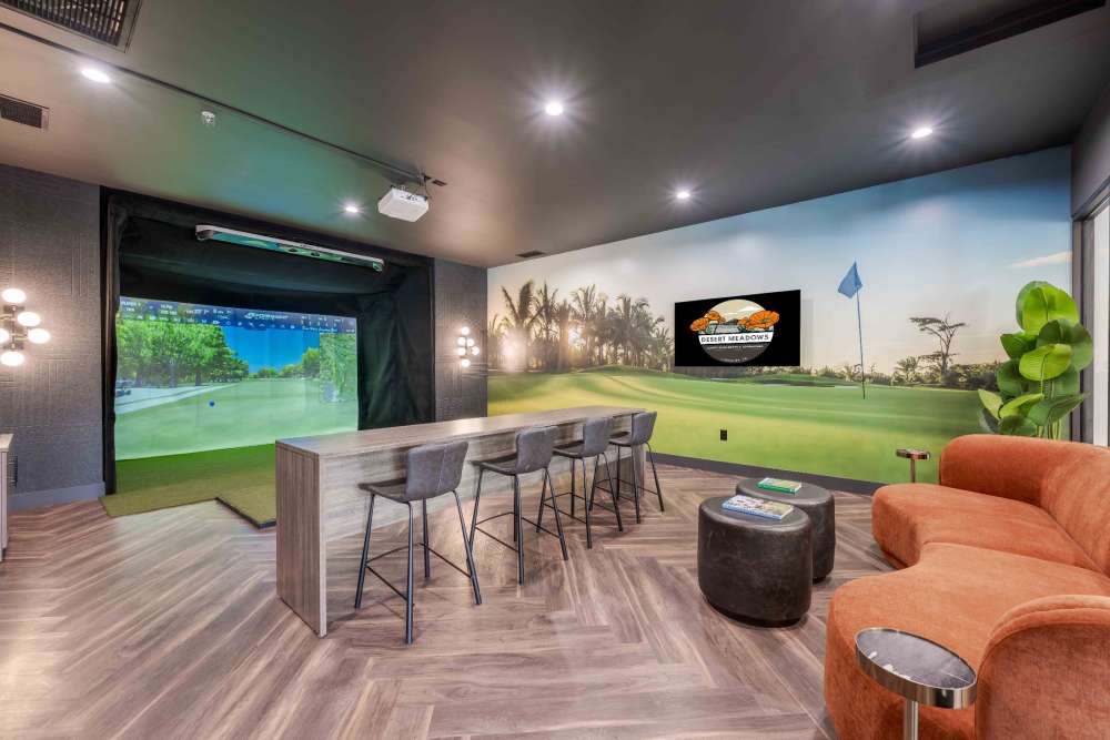 Golf Simulator at Desert Meadows Apartments & Townhomes in Lancaster, California