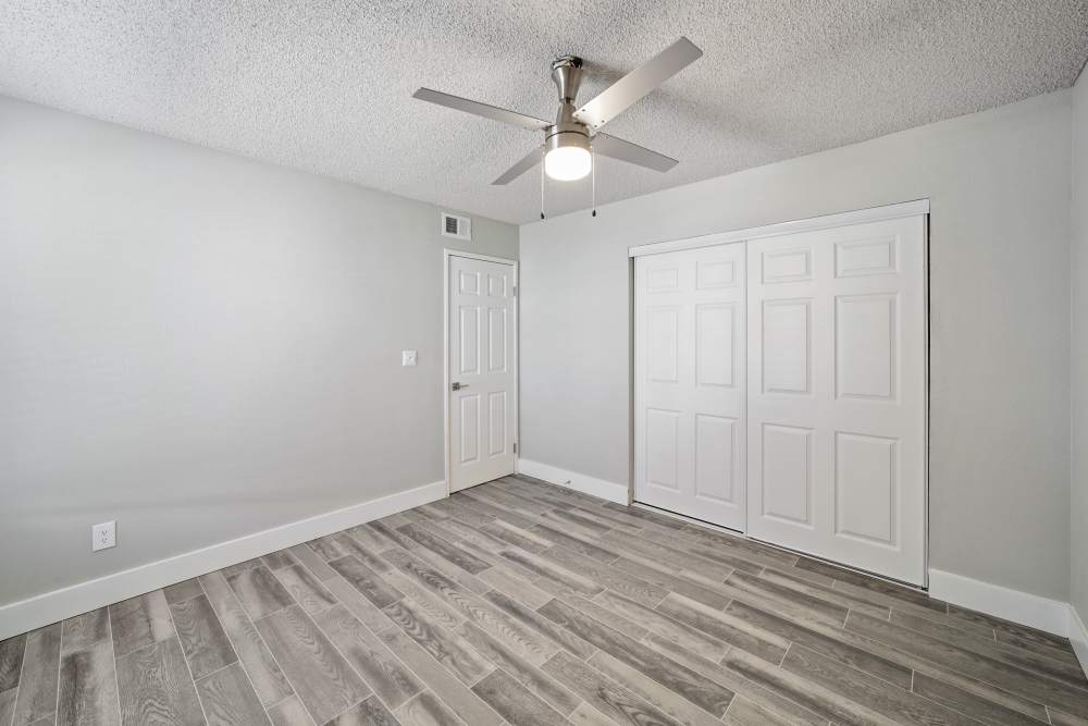 Bedroom with ceiling fan at Cyprus in Phoenix, Arizona