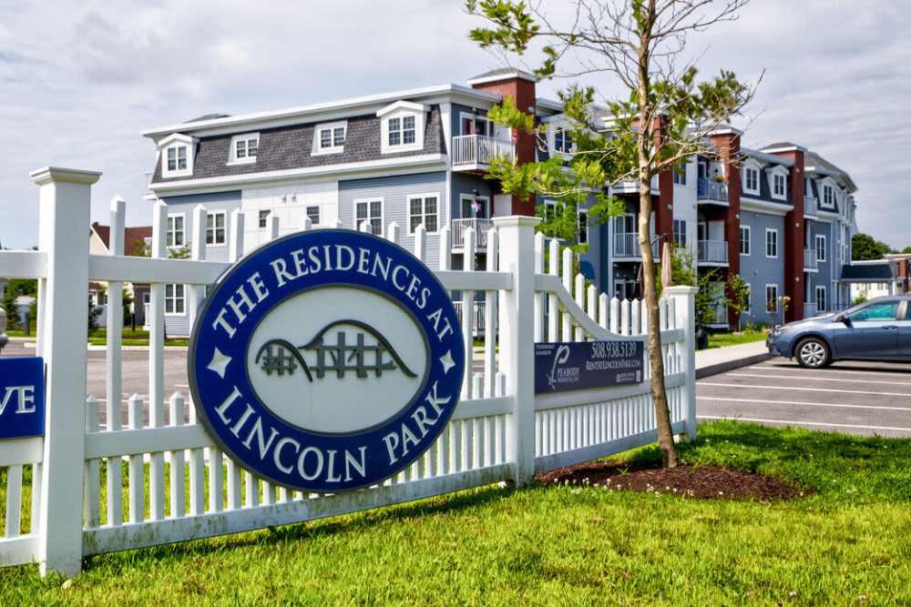 Signage of The Residences at Lincoln Park in Dartmouth, Massachusetts