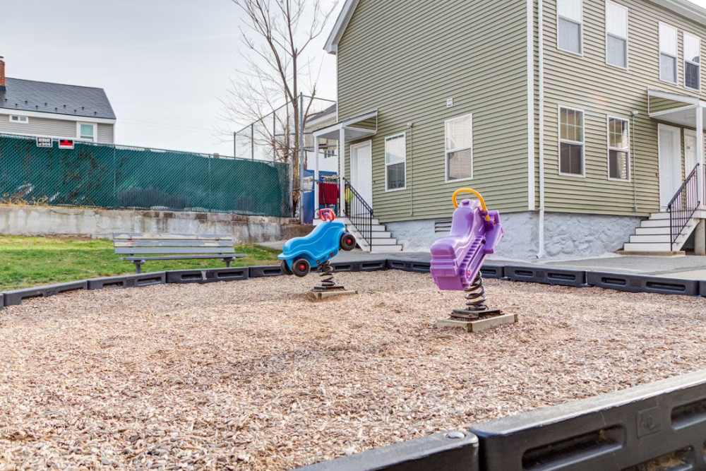 Playground at Lowell Belvidere Apartments in Lowell, Massachusetts