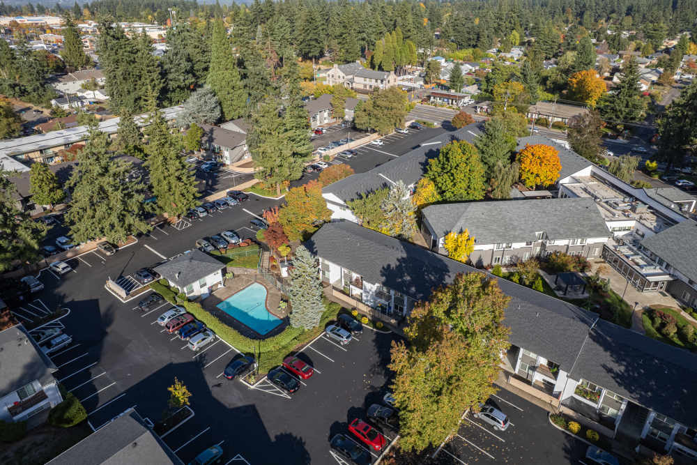 Exterior of Sagewood Estates in Portland, Oregon