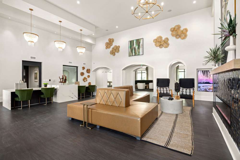 Furnished clubhouse at Indigo Stuart in Stuart, Florida