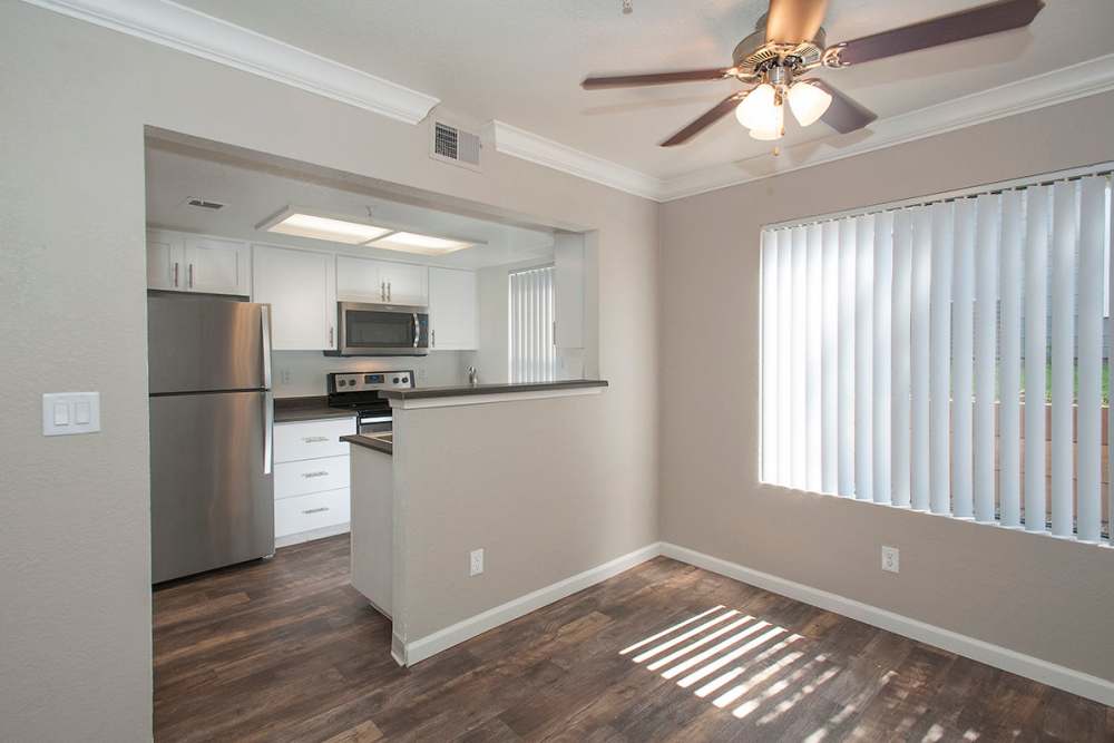 Unfurnished living room at Sandpiper Village Apartment Homes in Vacaville,California