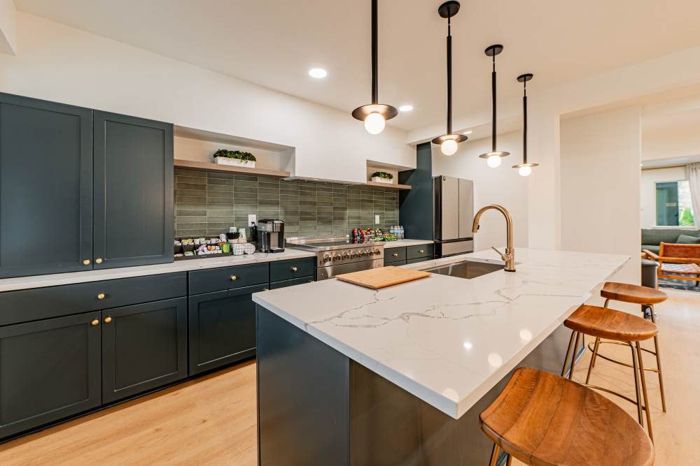 Kitchen at Bellevue Ridge Apartments in Bellevue, Washington.
