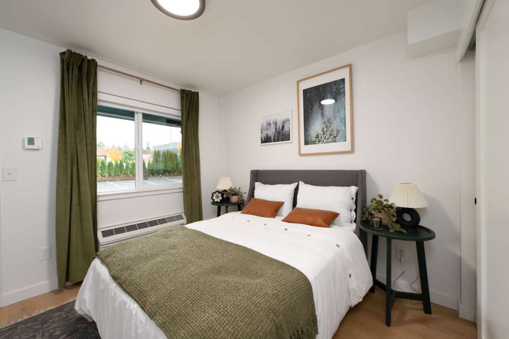 Bedroom at Bellevue Ridge Apartments in Bellevue, Washington  