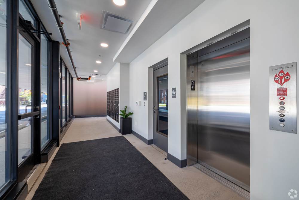 Elevator / Lobby in front of elevator at Detroit Living in Detroit, 