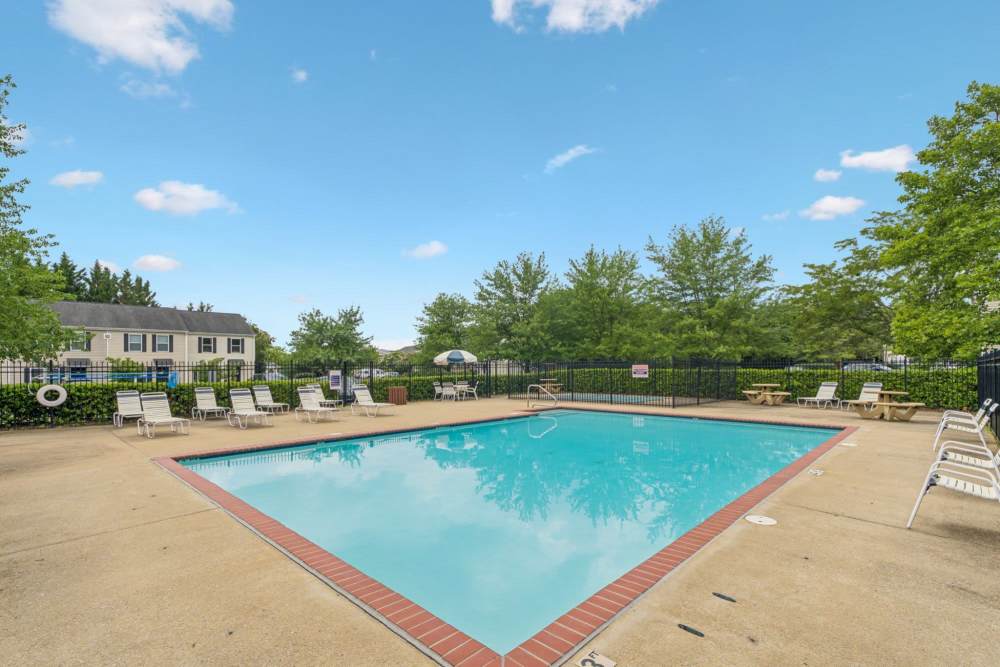 Sand volleyball court at Preston Place Apartments & Townhomes in Winchester, Virginia