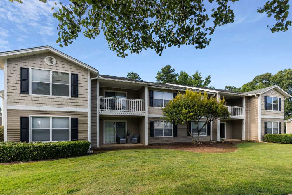 Exterior of the building at The Victor in Greenville, South Carolina