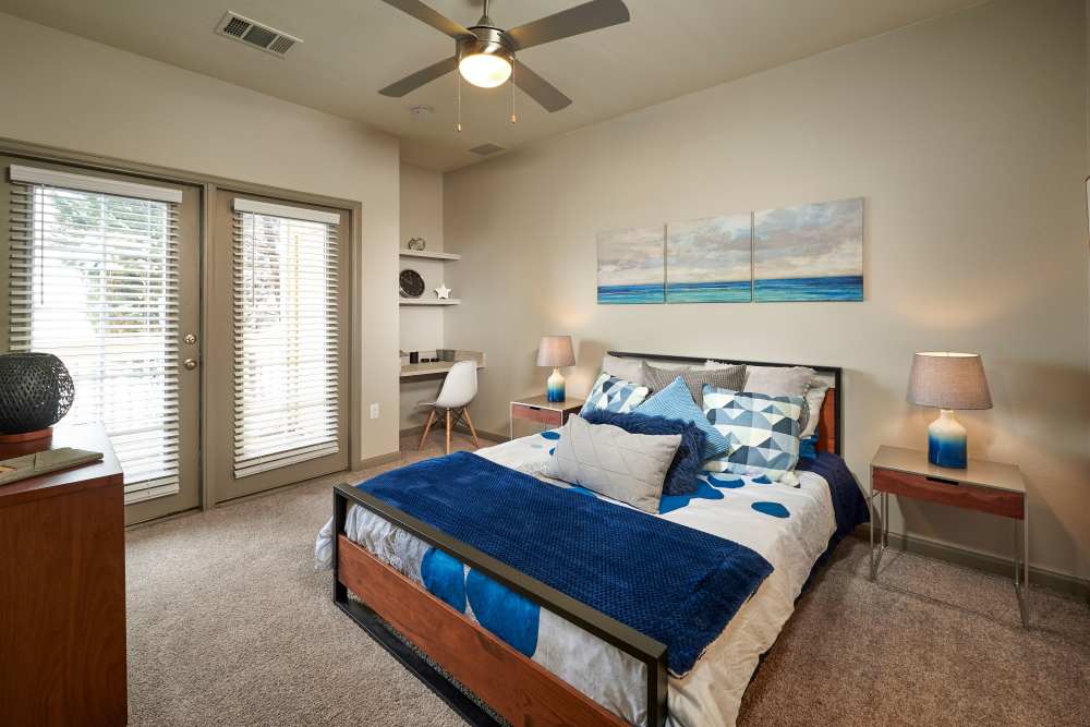 A spacious bedroom at Gateway Park Apartments in Denver, Colorado