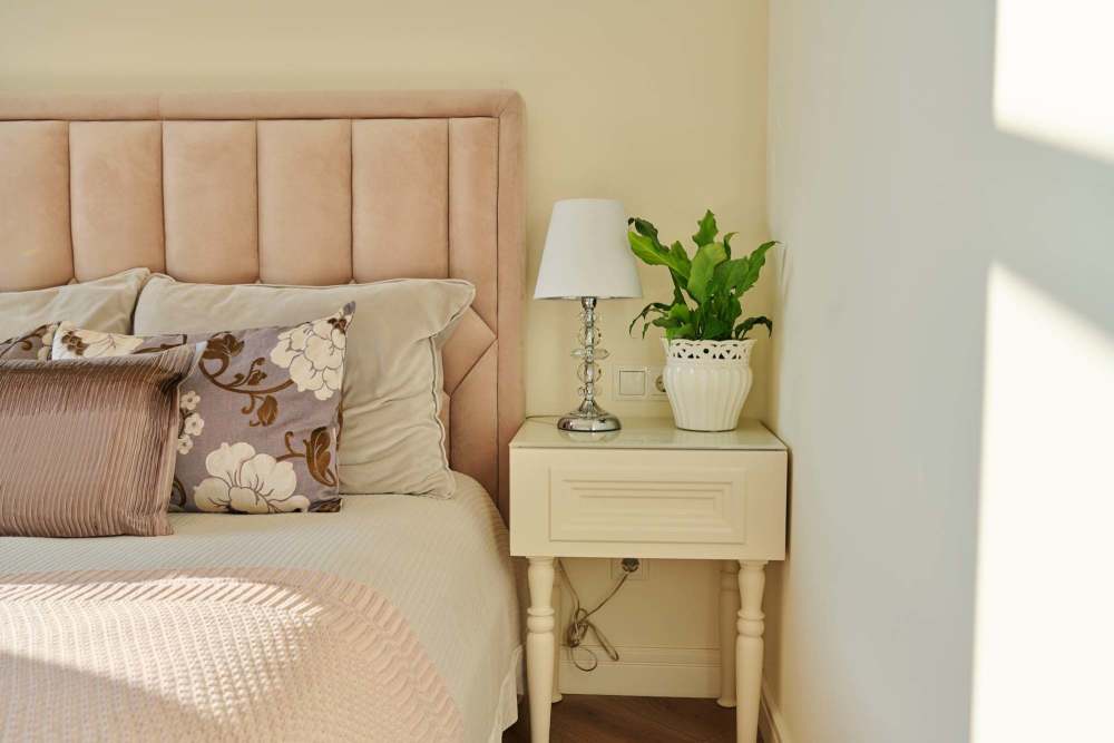 Bedroom with window at Stone Lake in Indianapolis, Indiana