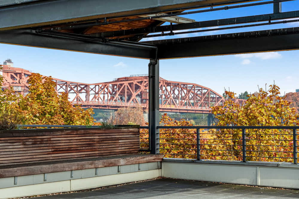 Bridge view at The Yards At Union Station in Portland, Oregon