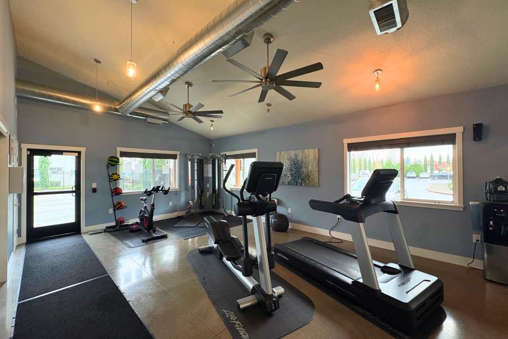  Gym interior at K West Apartments in Vancouver, Washington
