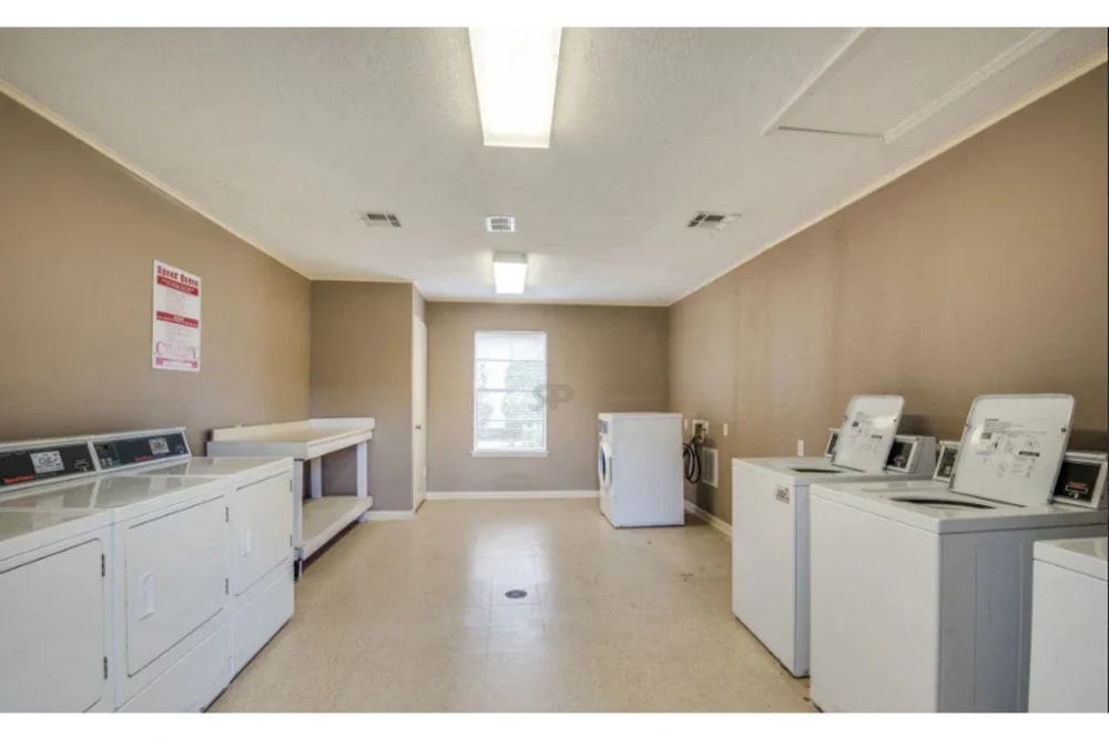 Community laundry facility at Beau Terre in Alexandria,Louisiana