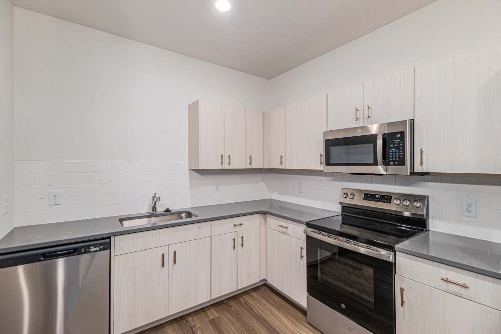 Spacious kitchen at The Block at Petoskey, Petoskey, Michigan