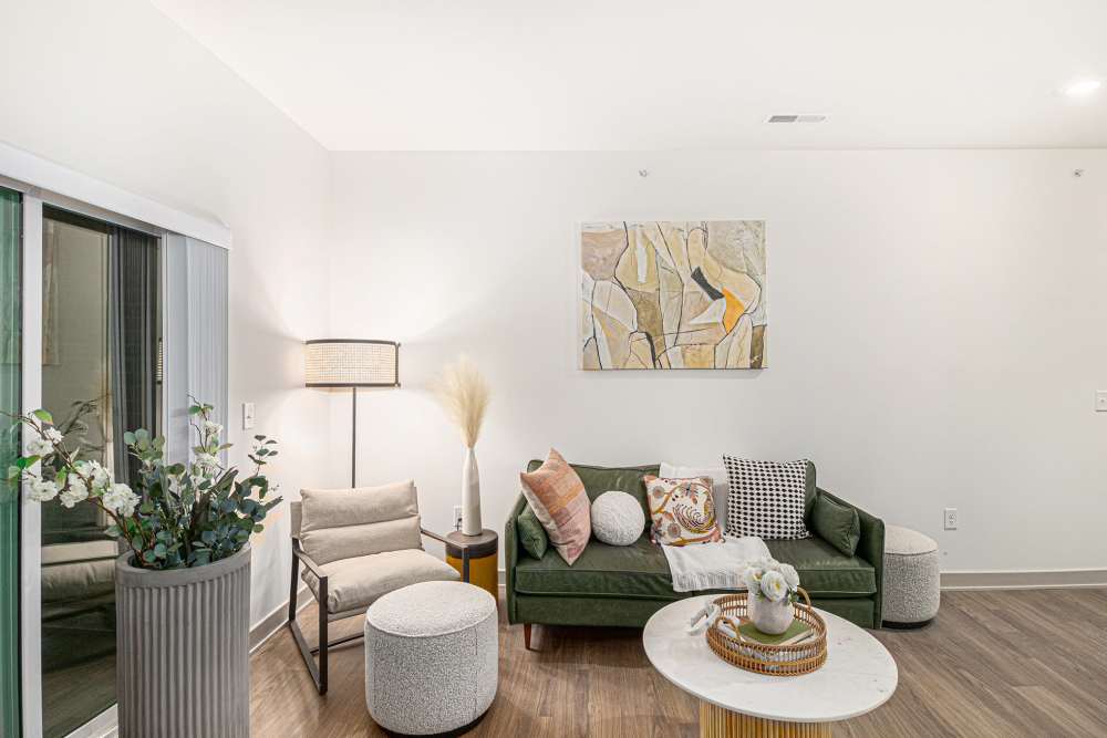 Living room at The Block at Petoskey, Petoskey, Michigan