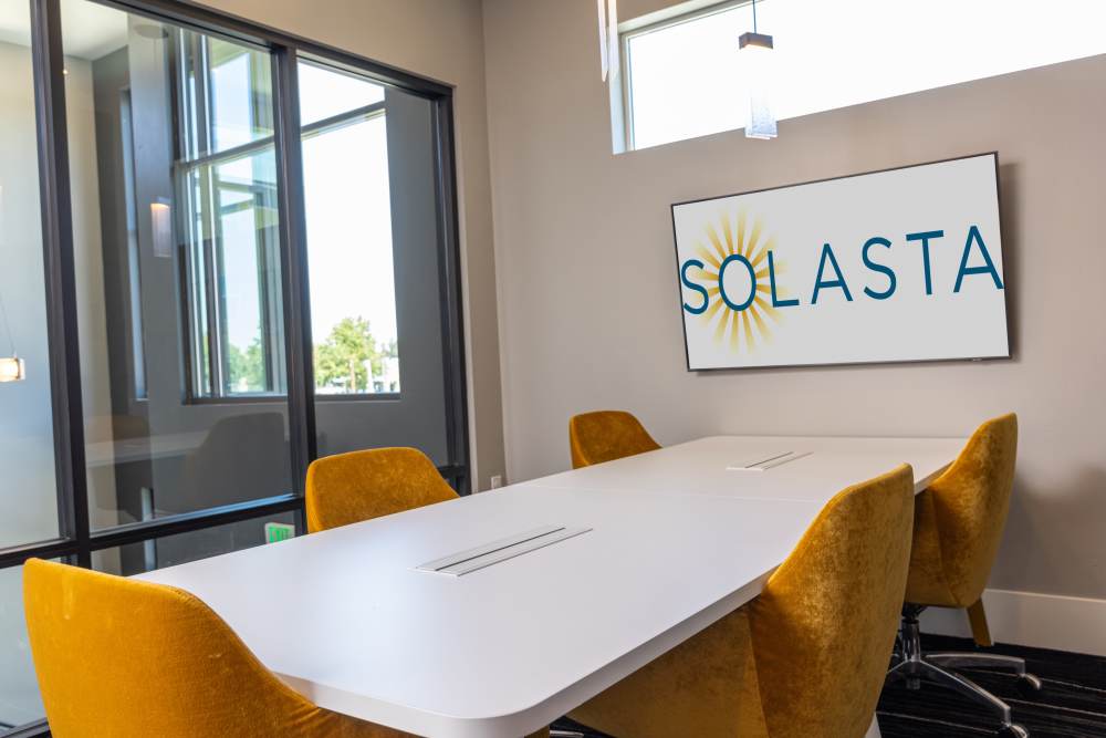 Conference table at Solasta in Sacramento, California