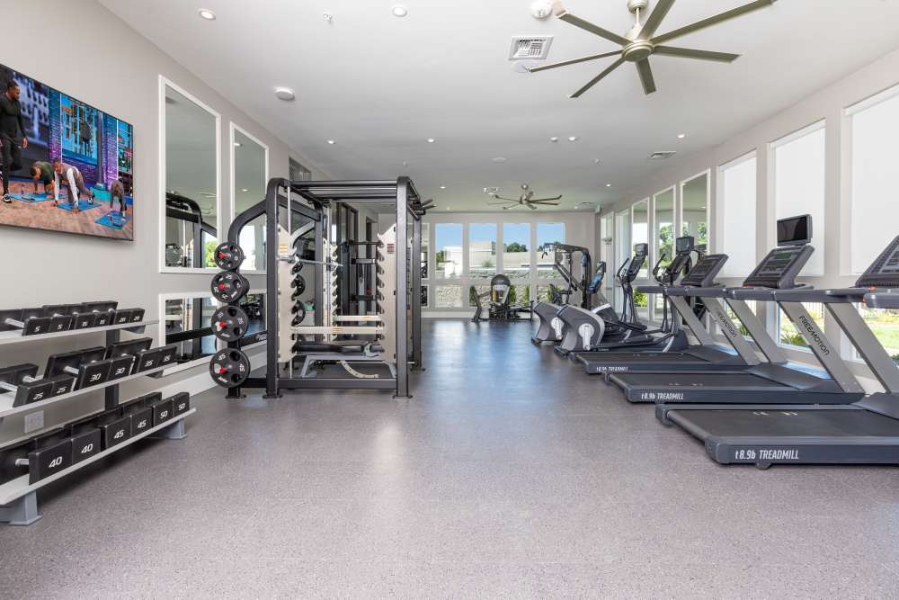 Fitness center at Solasta in Sacramento, California