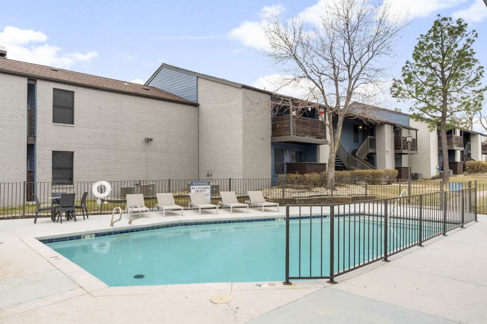 Kids pool with lounge seating at Waterside in Tulsa, Oklahoma