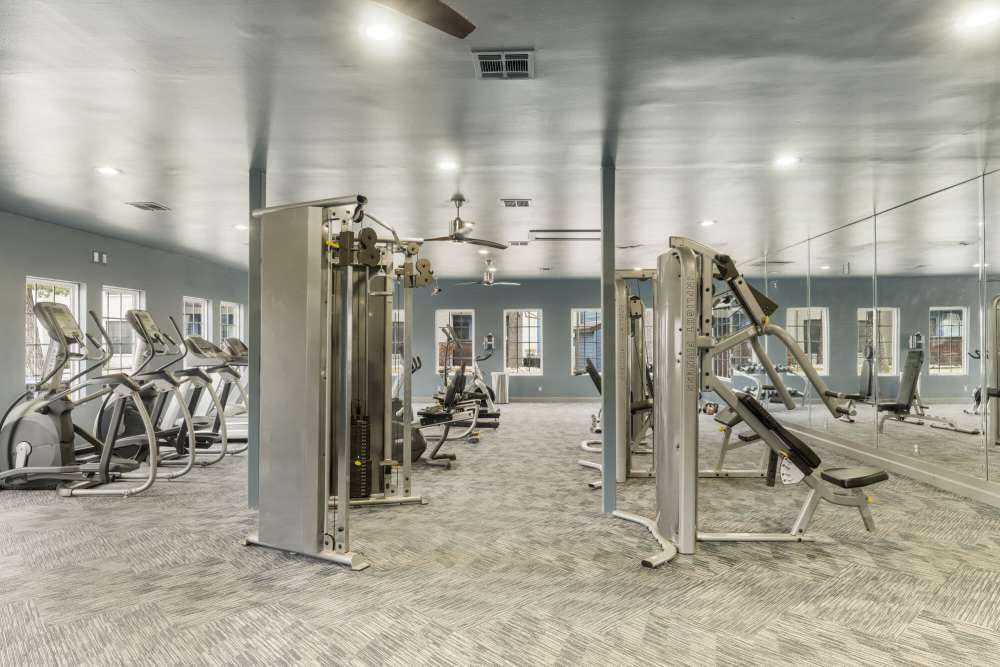 Fitness center at Waterside in Tulsa, Oklahoma