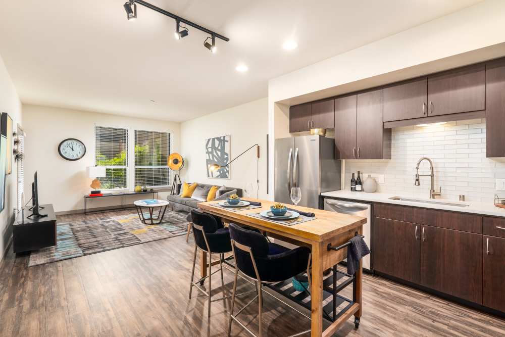 Apartment interior at LINQ Midtown in Sacramento, CA