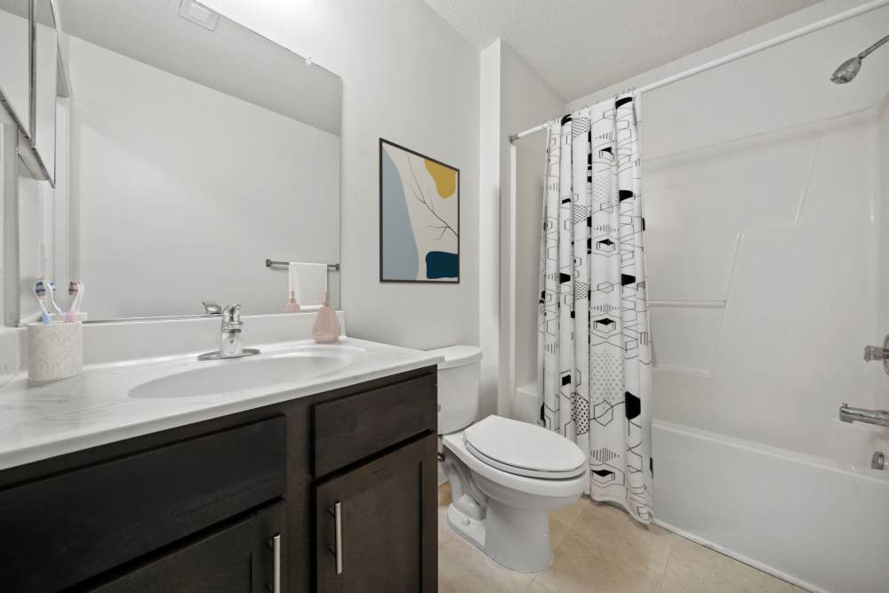 Bathroom with bathtube  at Salem Run in Fredericksburg, Virginia