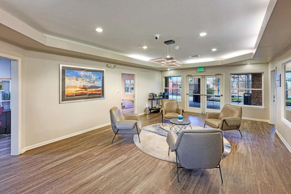 Community common area for resident use at Westridge Apartments in Aurora, Colorado
