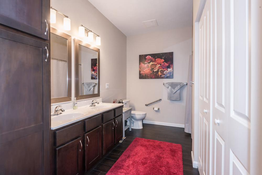 spacious bathroom at Legacy Living Fishers in Fishers,Indiana