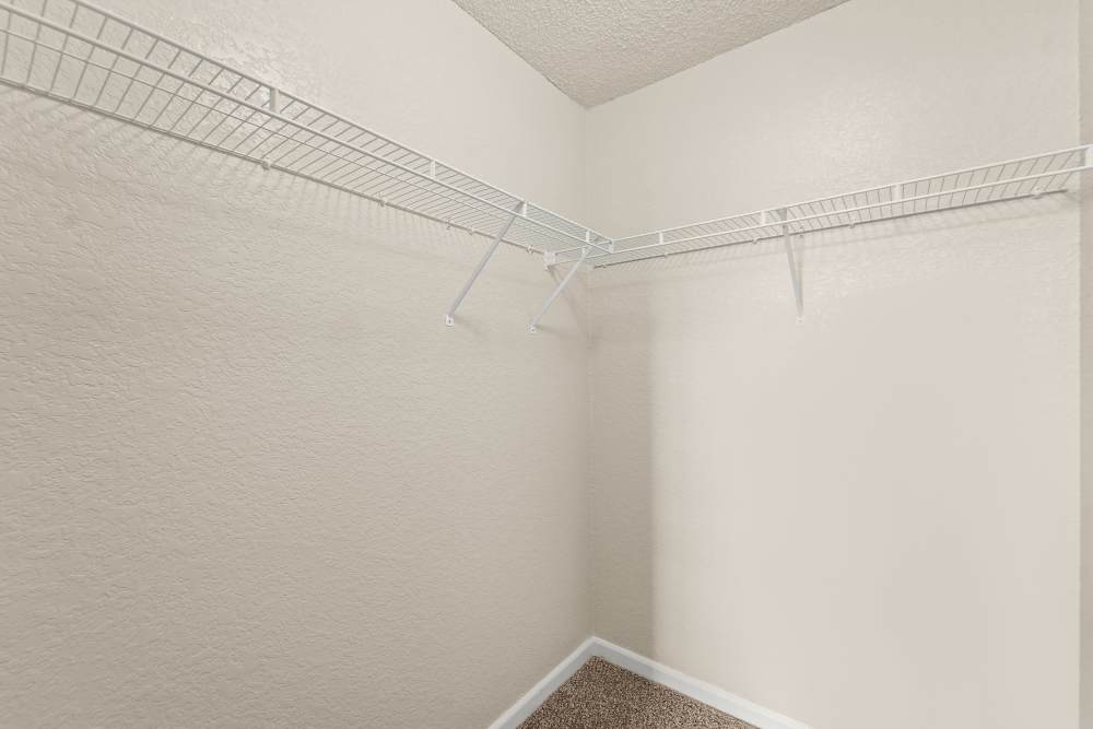 Large closet at Callaway Village Apartments in Fulton, Missouri
