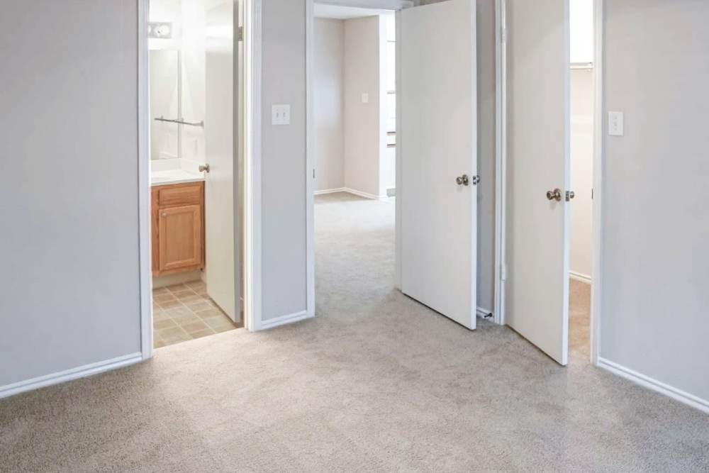 Spacious bedroom at The Commons in Cincinnati, Ohio