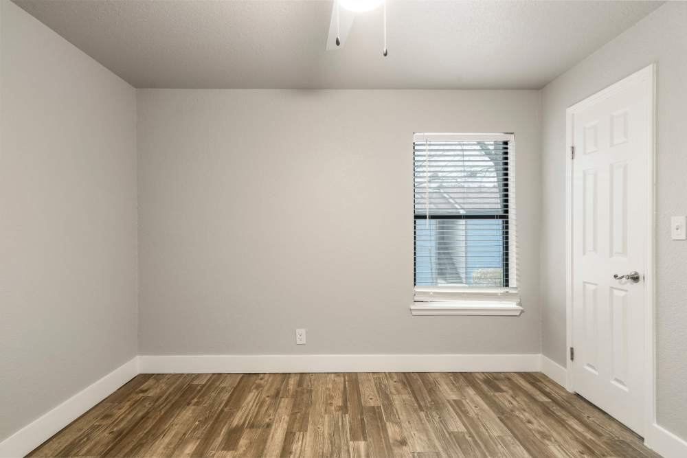 Wood-style flooring at Waterside in Tulsa, Oklahoma