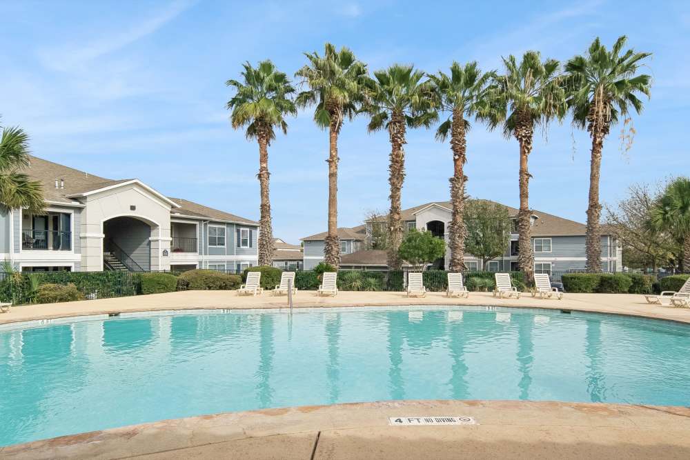 Swimming pool for the residents at Cable Ranch in San Antonio, Texas