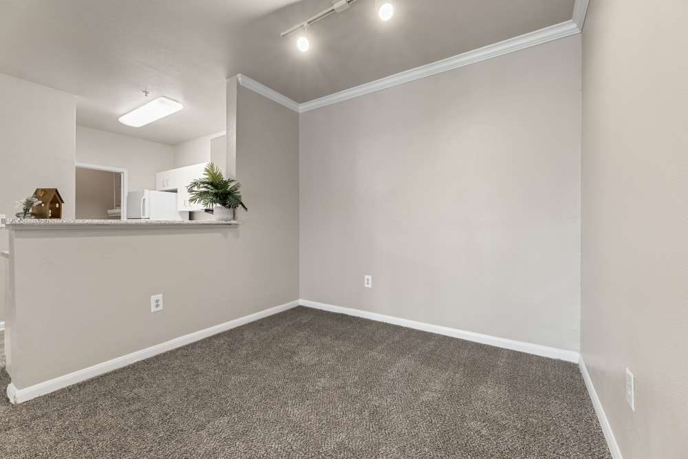 Dining area near kitchen at Columbia Greens in Houston, Texas