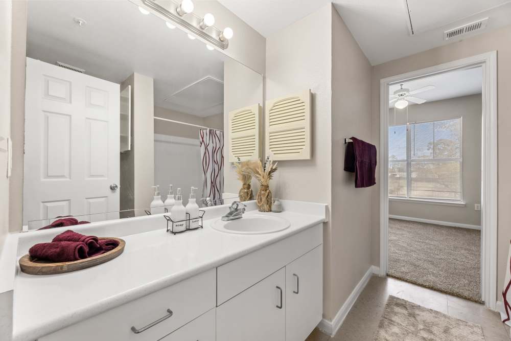 Bathroom at Columbia Greens in Houston, Texas