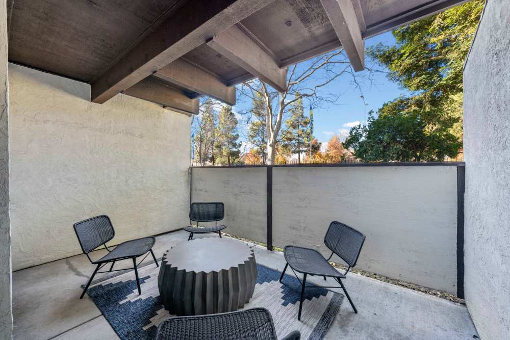 Private balcony at Ardenwood Forest Rental Condominiums in Fremont, California