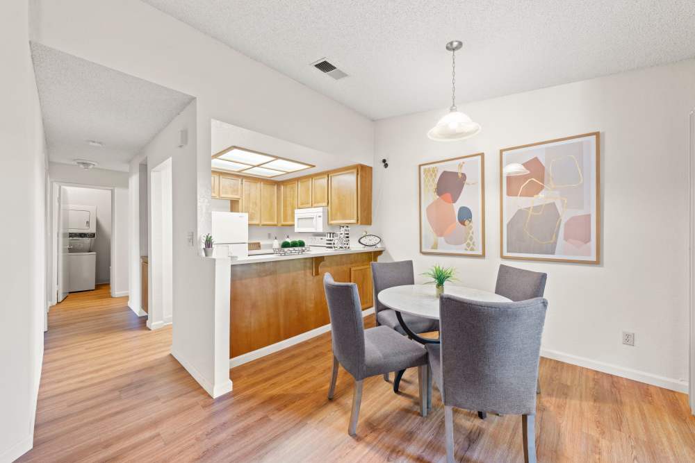 Dining area at Ardenwood Forest Rental Condominiums in Fremont, California
