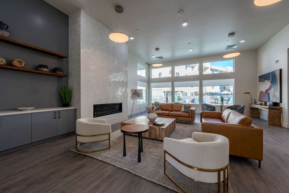 Trendy clubhouse at Overland Flats in Maricopa, Arizona