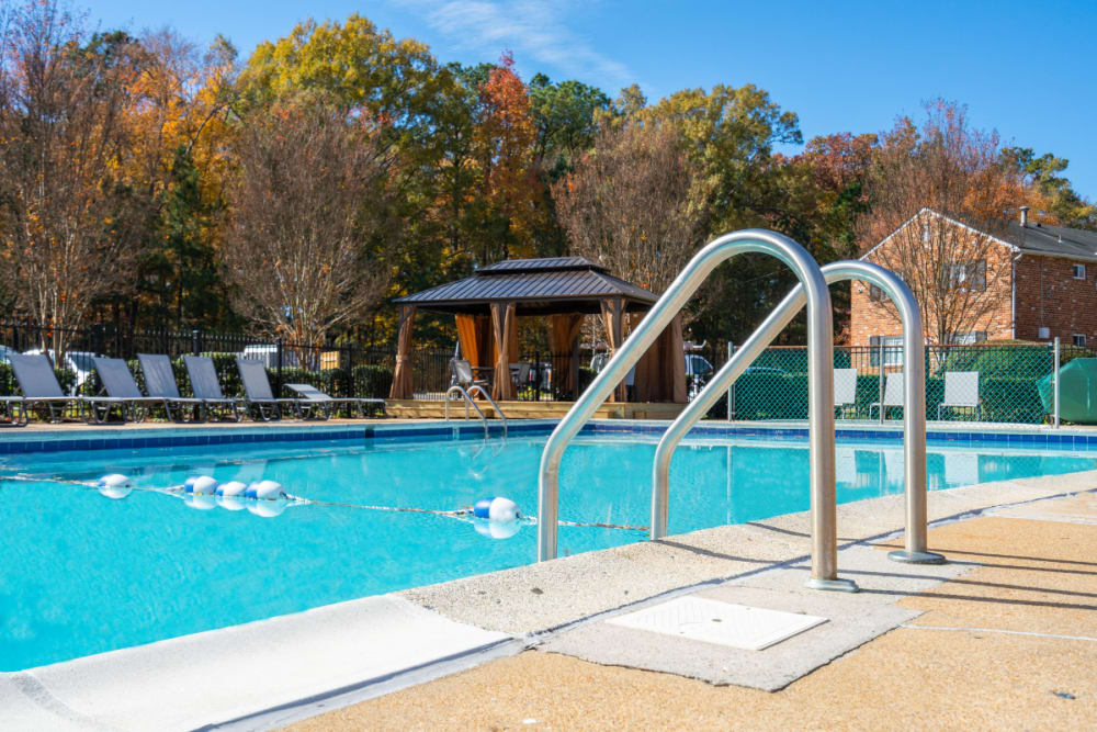 Community swimming pool at Deering Manor in Richmond,Virginia