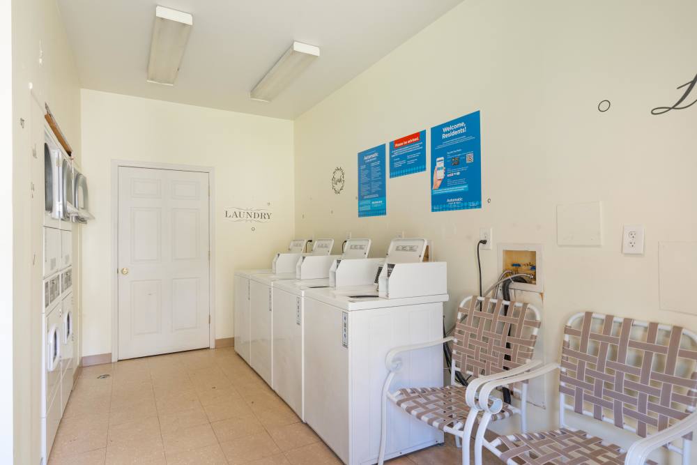 Community laundry facility at Deering Manor in Richmond,Virginia