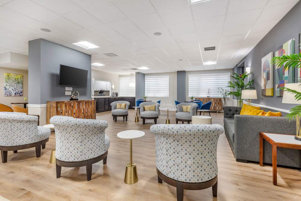 Large gathering spaces at The Residences at Thomas Circle in Washington, District of Columbia