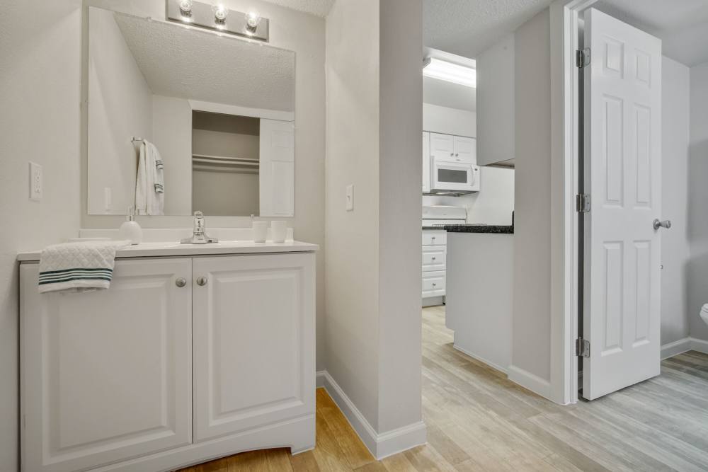 Bathroom with vanity unit at Vista Sol El Paso in El Paso,Texas