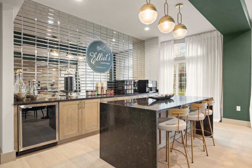 Cafe in clubhouse at The Wyatt in Lexington, KY