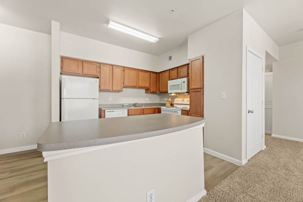 Island in the kitchen at Costa Rialto in Houston,Texas