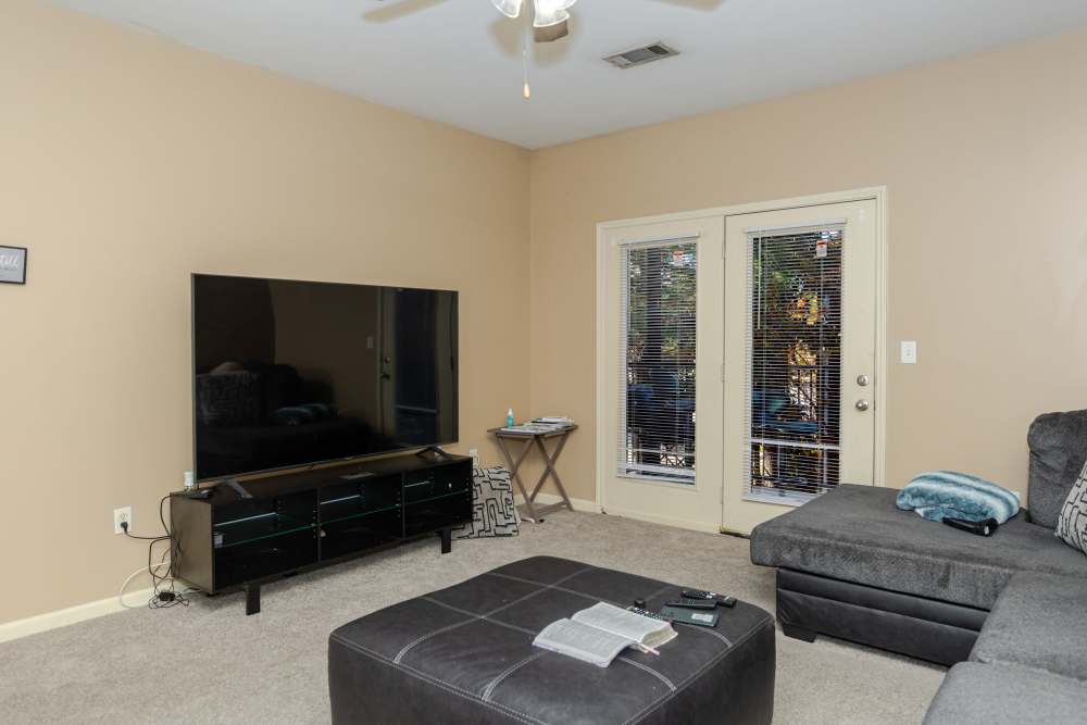 Living room with a TV at Annandale Park in Robertsdale, Alabama