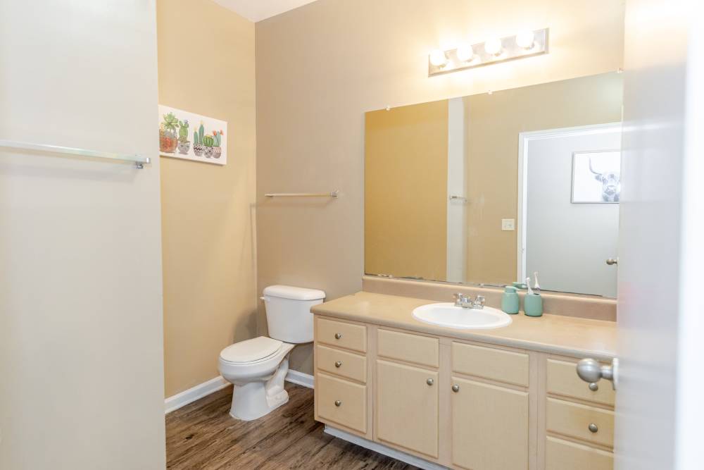 Bathroom with a toilet at Annandale Park in Robertsdale, Alabama