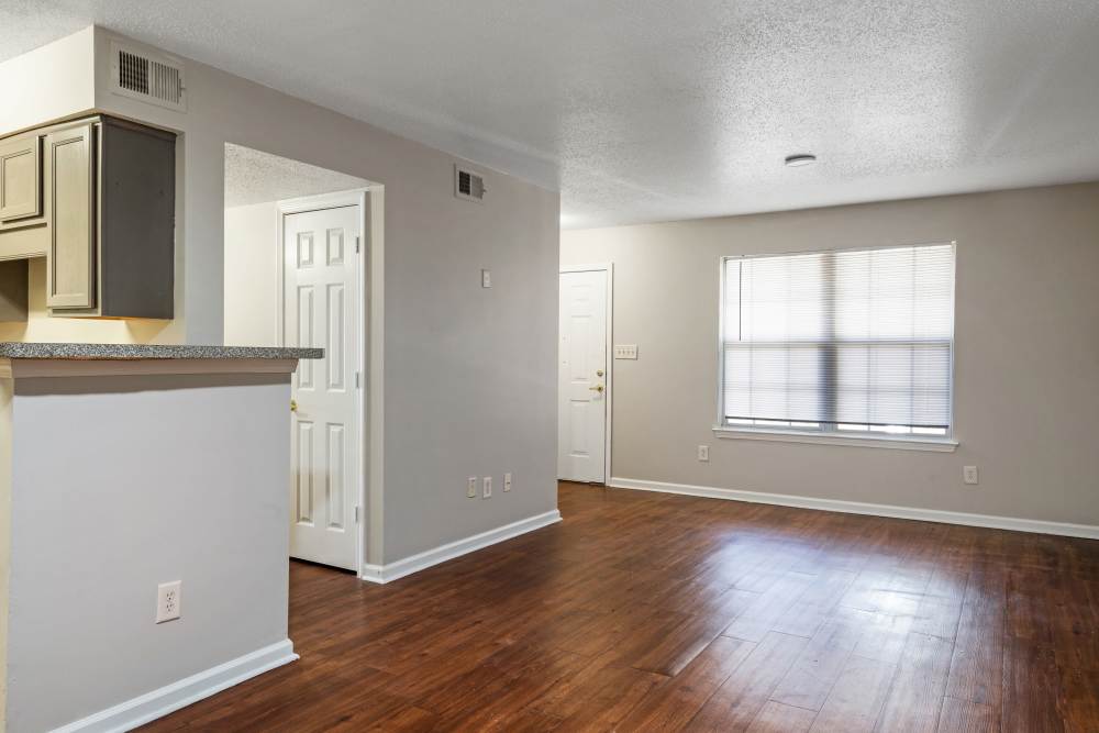 Unfurnished living room at Carson Landing in Center Point,Alabama