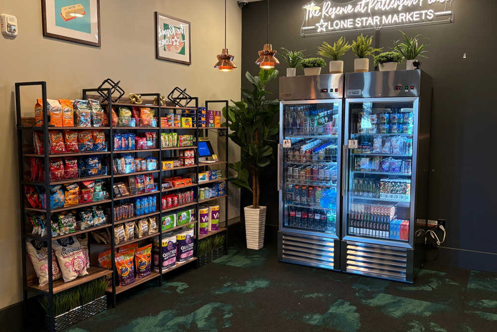 on site self check out market The Reserve at Patterson Place Best Apartments For Rent in Raleigh Durham