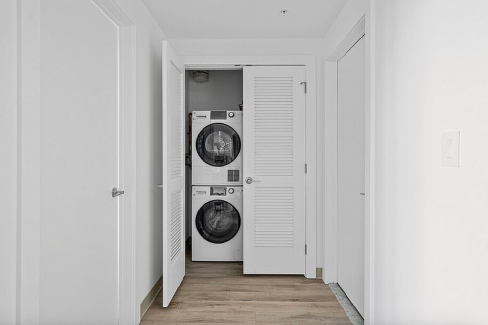 Washer and dryer at Mily on Green in Philadelphia, Pennsylvania